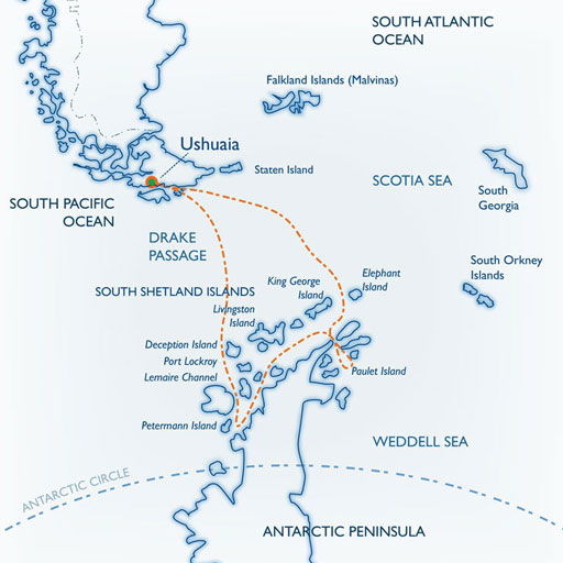 Classic Antarctic map
